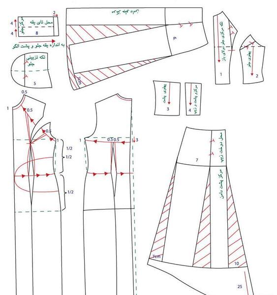 عکس آموزش دوخت مقنعه نقاب دار خانم عمرانی