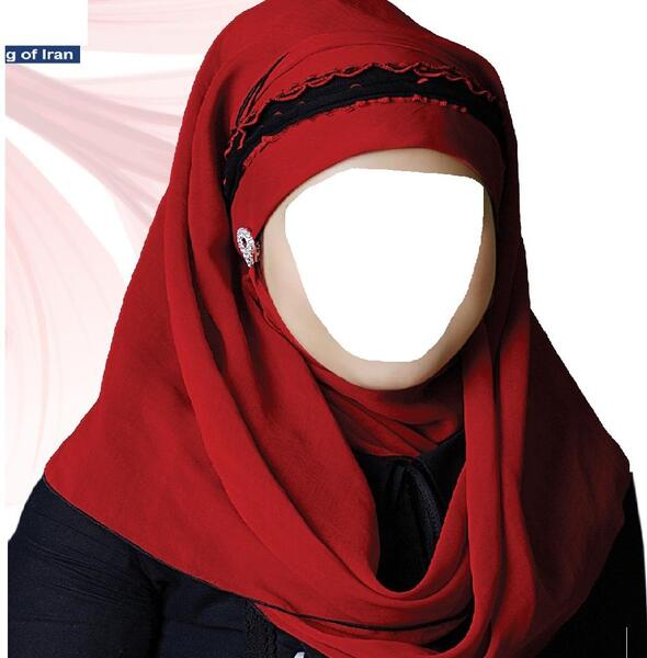 عکس آموزش دوخت مقنعه نقاب دار خانم عمرانی