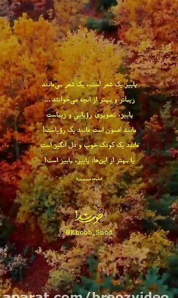 عکس استوری پاییزی راغب