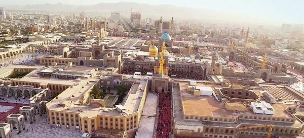 عکس هوایی حرم امام رضا
