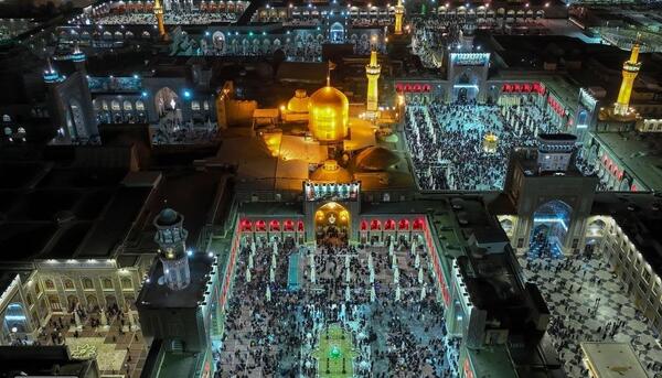 عکس هوایی حرم امام رضا