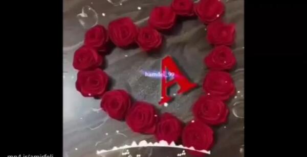 عکس ولنتاین با حرف a