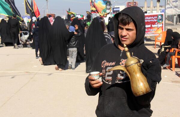 عکس پیاده روی اربعین کودکانه