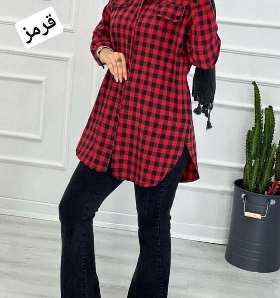 عکس مدل مانتو دخترانه چهارخونه ای
