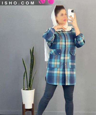 عکس مدل مانتو دخترانه چهارخونه ای