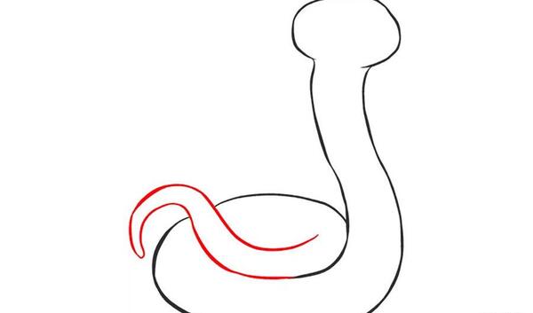 عکس نقاشی کودکانه مار