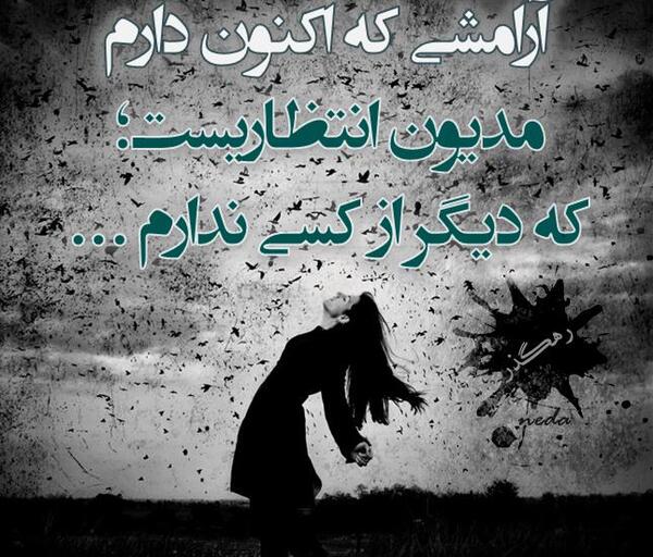 عکس نوشته تنها ولی وحشی