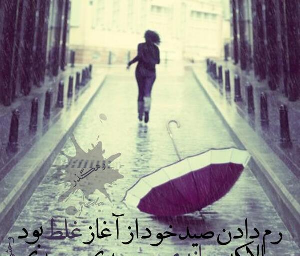 عکس نوشته تنها ولی وحشی