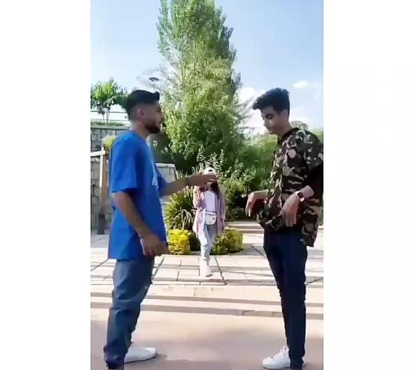عکس متین امینی ونیکا فلاحی در پارتی