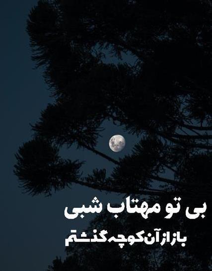 عکس نوشته شعر فریدون مشیری