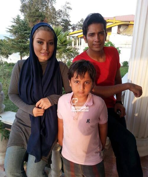 عکس عاطفه نوری با همسرش