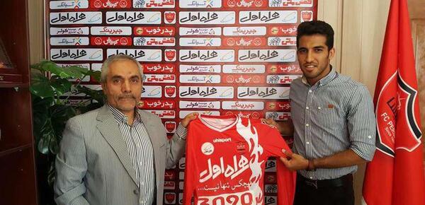 عکس وحید امیری با لباس پرسپولیس