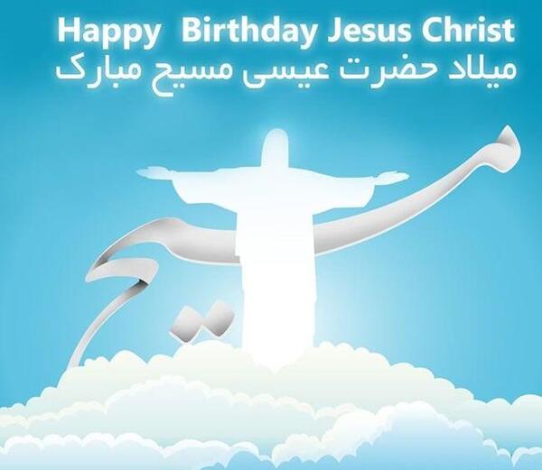 عکس نوشته تبریک تولد عیسی مسیح