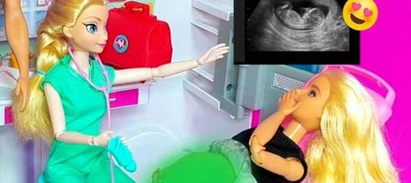 عکس باربی حامله و شوهرش