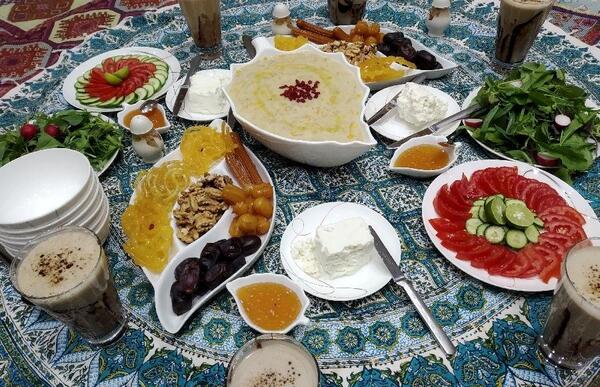 عکس سفره افطاری رمضان