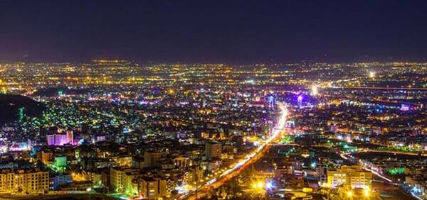 عکس شب کرج