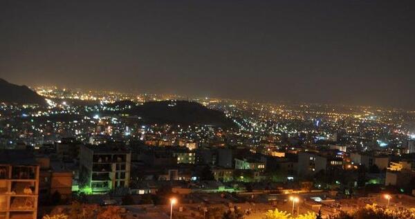 عکس شب کرج