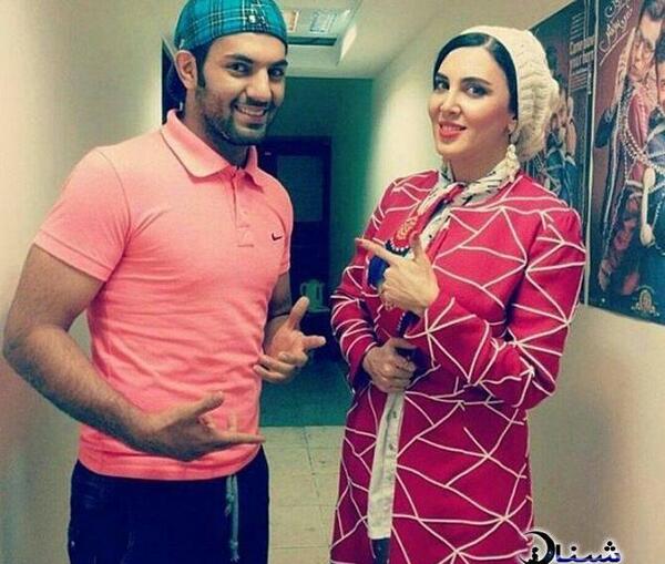 عکس لیلا بلوکات و همسرش