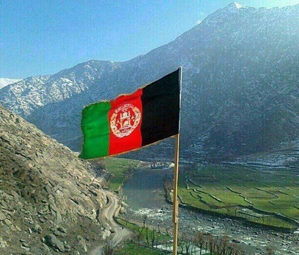 عکس نقاشی پرچم افغانستان