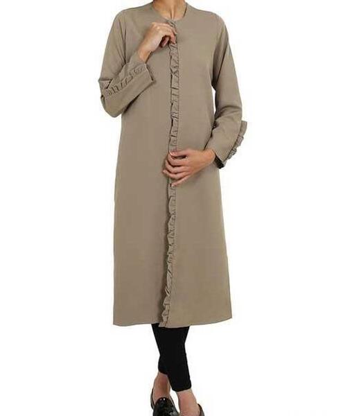 عکس مدل مانتو بلند یک رنگ