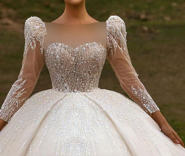 عکس لباس عروس پرنسسی