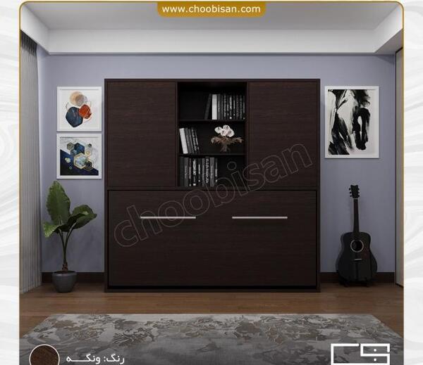 عکس کمد دیواری قهوه ای