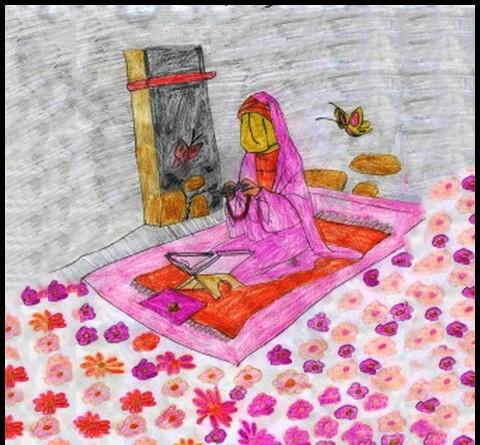 عکس نقاشی حضرت فاطمه
