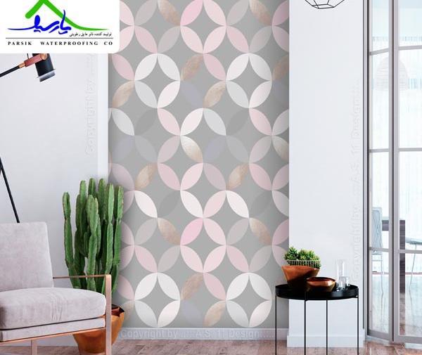 عکس دکوراسیون پذیرایی با کاغذ دیواری
