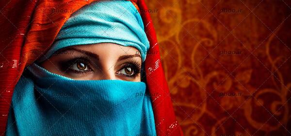 عکس یک خانم با حجاب