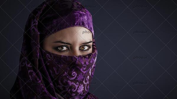 عکس یک خانم با حجاب