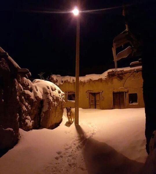 عکس زمستان در روستا