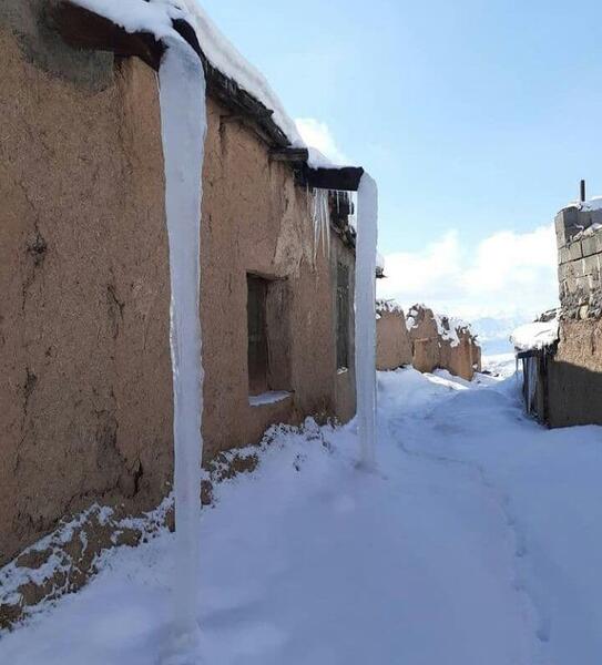 عکس زمستان در روستا