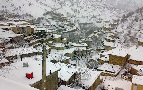عکس زمستان در روستا