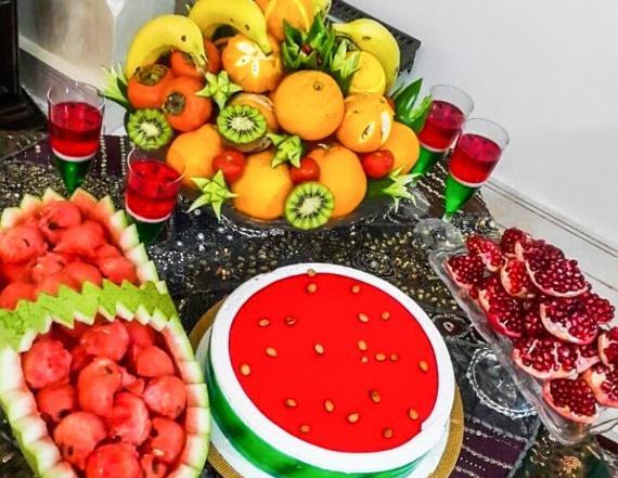 عکس های تزیین میوه شب یلدا