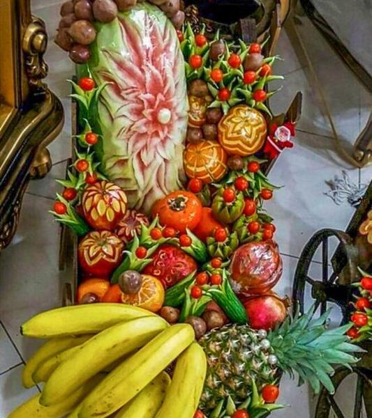 عکس های تزیین میوه شب یلدا