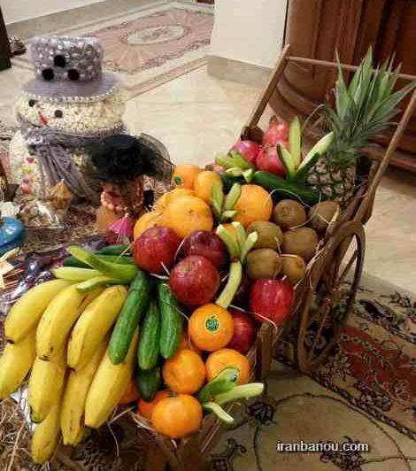 عکس های تزیین میوه شب یلدا