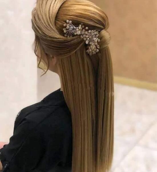 عکس شینیون مو فر دخترانه