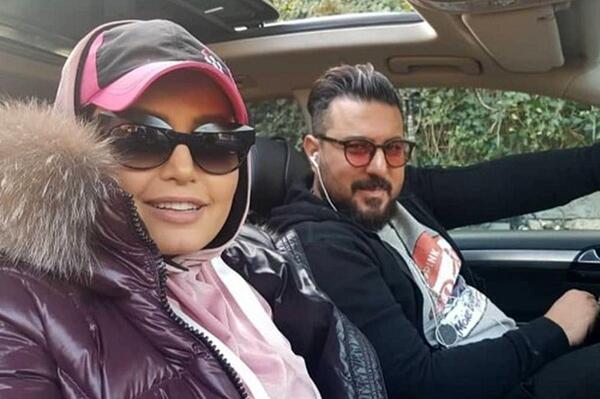 عکس الناز شاکردوست و برادرش