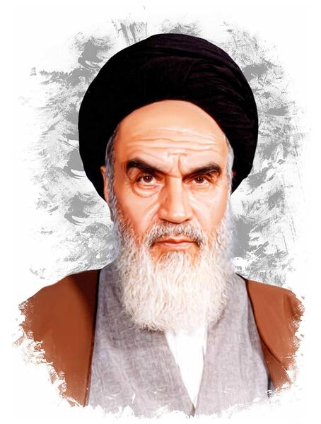عکس خمینی پاریس