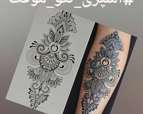 عکس طرح تاتو مردانه موقت