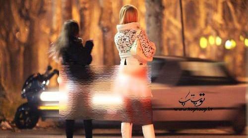 عکس دختر غمگین در خیابان