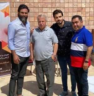 عکس همسر قائدی با شلوارک