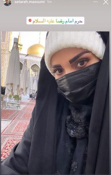 عکس همسر قائدی با شلوارک