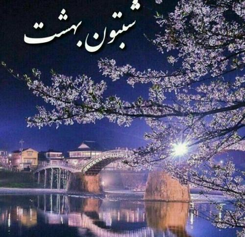 عکس نوشته شب که میشه
