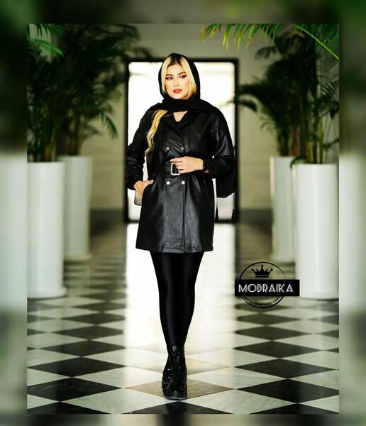 عکس پالتو دخترانه چرم