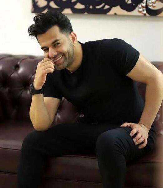 عکس رضا بهرام و مادرش