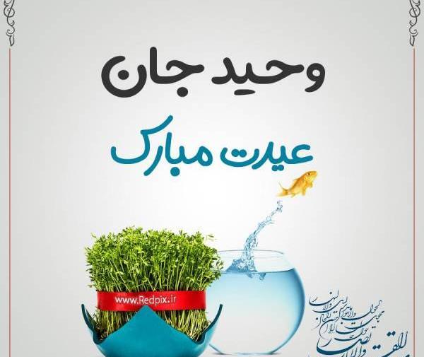 عکس نوشته حمید جان عیدت مبارک