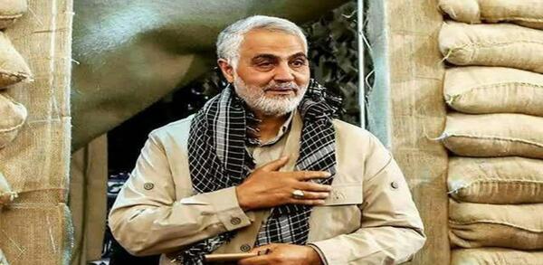 عکس قاسم سلیمانی در جنگ