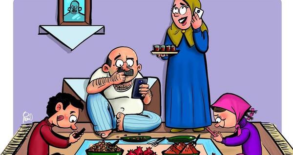 عکس ایده نقاشی شب یلدا کودکانه