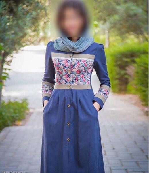 عکس مدل مانتو دخترانه گلدار